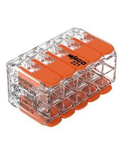 Conector de Empalme con Palanca WAGO 221-420 10 Polos 24-12 AWG 4 mm2