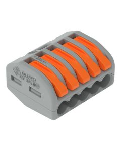 Borna de Conexión con Palancas WAGO 222-415 5 Conductores máx. 4 mm2 Caja 40 Piezas