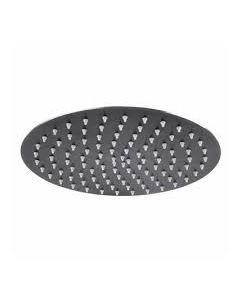 Regadera de plato redonda SLIM 25cm Inox Negro