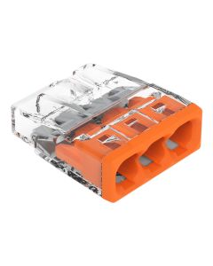 Conector de Empalme a Presión WAGO 2273-203 3 Polos 0.5-2.5 mm² Conductor Rígido