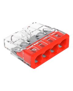 Conector de Empalme a Presión WAGO 2273-204 4 Polos 0.5-2.5 mm² Conductor Rígido