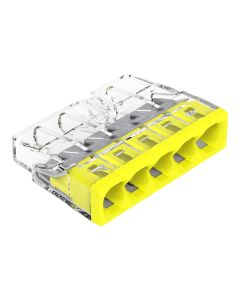 Conector de Empalme a Presión WAGO 2273-205 5 Polos 0.5-2.5 mm² Conductor Rígido