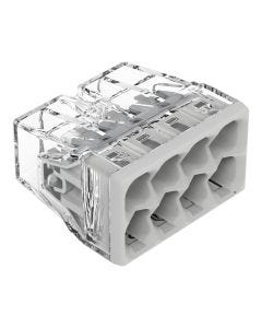 Conector de Empalme a Presión WAGO 2273-208 8 Polos 0.5-2.5 mm² Conductor Rígido