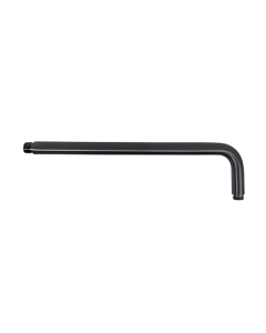 Brazo de regadera a pared Inox Negro   