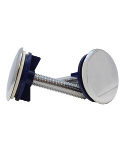 Juego de tapones cubretaladros para lavabo cromo