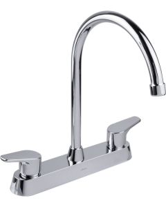Mezcladora de 8” con Manerales de Palanca Acabado Cromo Urrea 