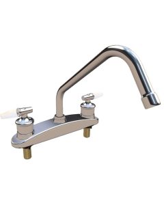 Mezcladora Clásica vertical para fregadero cromo 8"