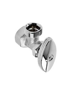 Llave de Control Angular 1/2" Cromo Dica