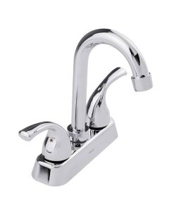Mezcladora para Lavabo Tipo Bar 4" Cuello Alto Cromo Dica
