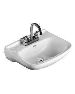 Lavabo para Pared y Pedestal Cosmos 4" Blanco Urrea