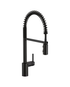 Monomando Extraíble Align Spring Acabado Negro Mate y Arco Alto para Cocina Moen