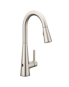 Monomando de cocina Sleek de Acero Inoxidable con MotionSense Wave y Spot Resist Moen