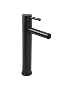 Monomando alto para lavabo Inox Negro