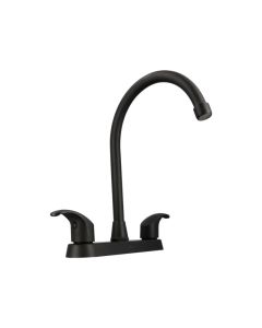 Mezcladora de 8" para Cocina con Manerales de Palanca Acabado Negro Mate Urrea