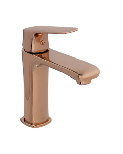 Monomando corto para lavabo Cassia Rose Gold