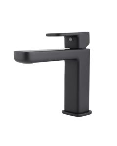 Monomando Itua corto para lavabo negro