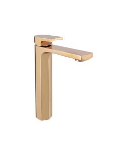 Monomando Alto Para Lavabo Urrea Jym Rose Gold