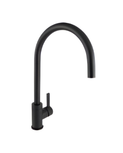 Monomando para cocina sencillo negro mate