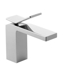 Monomando Quadro corto para lavabo acero inoxidable