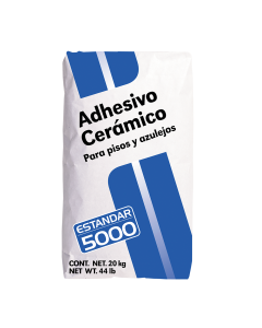 Adhesivo cerámico estándar 5000 gris 20 kg