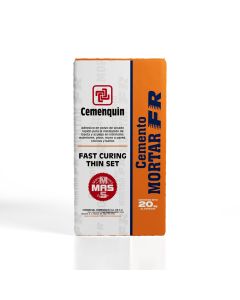 Adhesivo Cemento Mortar FR Fraguado Rápido 20 kg Cemenquin