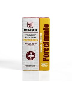 Adhesivo Cemento Mortar para Porcelanato 20 kg Cemenquin