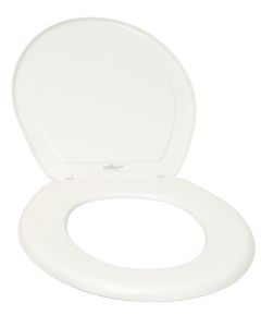 Asiento para Sanitario Redondo Frente Cerrado con Tapa Coflex