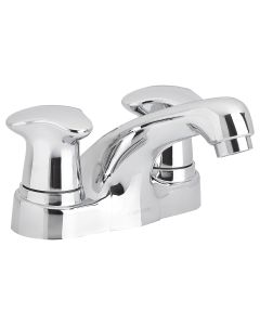 Mezcladora para Lavabo de 4 Pulgadas con Manijas Triceta Aluvia Cromo Corona