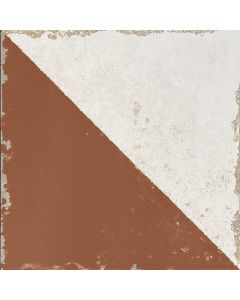 Azulejo Cabanyal 20 x 20 cm Teja Satinado Dune Cocemex - CAJA con 0.68 m²