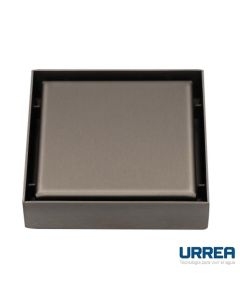 Coladera Cuadrada con Rejilla Gun Metal Urrea