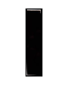 Azulejo Charlot 7.5 x 30 cm Negro Brillante
