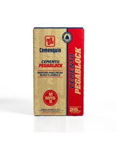 Cemento Pegablock para Block y Ladrillo 25 kg Cemenquin