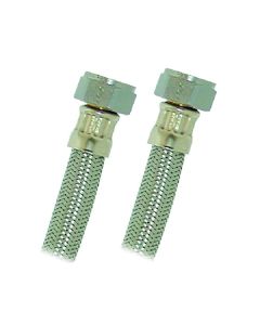 Manguera flexible para boiler acero inoxidable 1/2" x 1/2" flujo normal — 60 cm