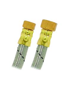 Manguera flexible para boiler acero inoxidable 1/2" x 3/4" flujo mayor — 40 cm