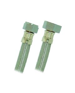Manguera flexible para boiler acero inoxidable 1/2" x 1/2" flujos normal