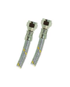 Manguera flexible para gas acero inoxidable 3/8" x 3/8" — 3 m