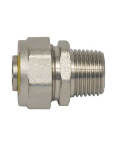 Adaptador PE-AL-PE macho 3/8" X 1/2" MNPT