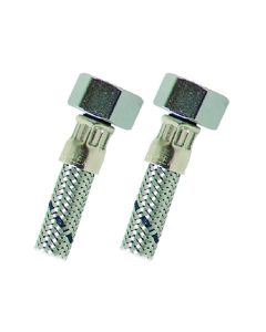 Manguera Flexible para Agua Acero Inoxidable 1/2" X 7/8"