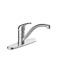 Mezcladora para fregadero cromo 8" cuello giratorio