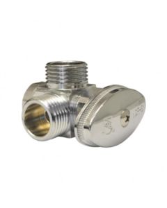 Llave de Control para Agua Cromo Angular 2 Salidas