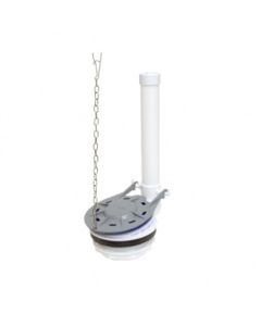 Válvula de Descarga para Tanque de Sanitario Blanco 76 mm (3") — Para Sanitario de Dos Piezas