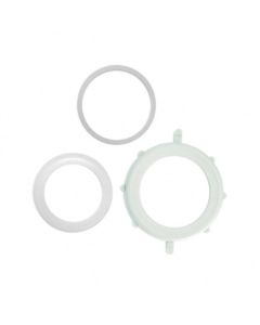 Kit de repuesto para trampa de lavabo/fregadero blanco