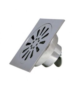 Coladera de latón para desagüe cromo