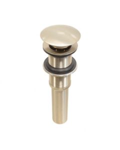 Contra Tapón Push para Lavabo Níquel Cepillado