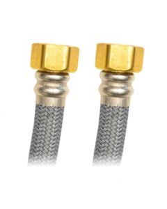 Manguera flexible para boiler 3/4" x 3/4" flujo mayor