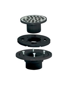 Coladera para Regadera ABS 2 x 3" Rejilla de Acero Inoxidable EZ-FLO