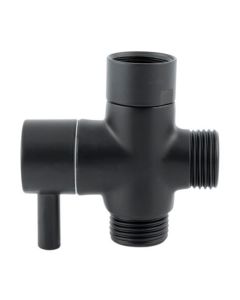 Desviador para Regadera Negro Mate Urrea