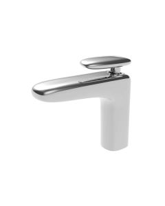 Monomando Land para lavabo con contra de push cromo