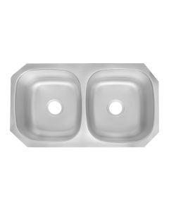 Fregadero de Submontar Clásica CS-110 2 Tinas 84 x 48 cm Acero Inoxidable EB Técnica