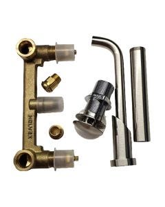 Ensamble Lavabo Ts a Muro Nuva E3000 Cromo HELVEX